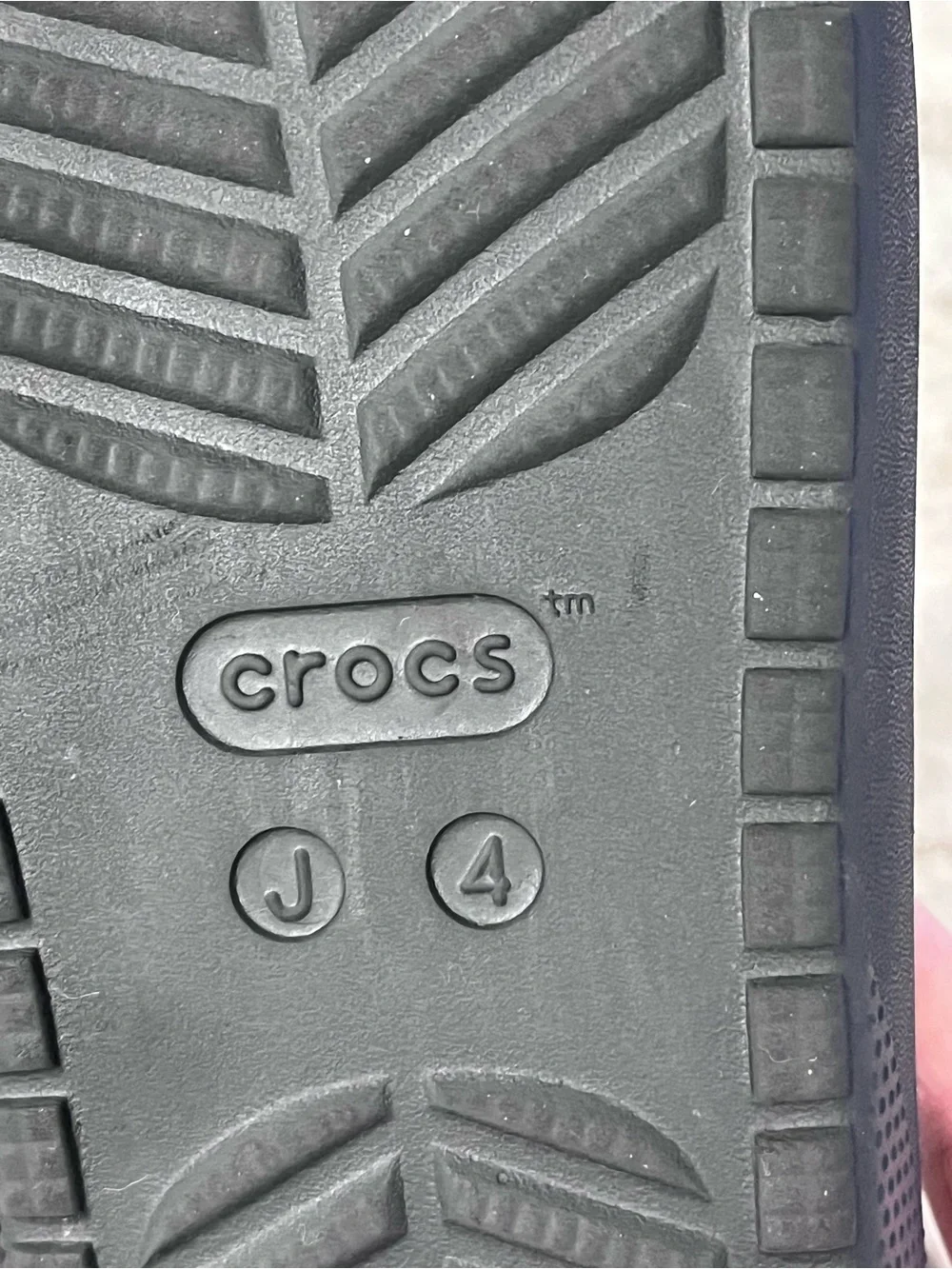 Crocs Black Slide Sandals Kids Junior Sz 4